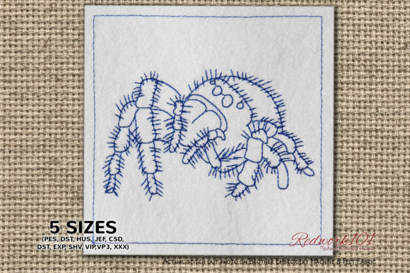 Close Up Jumping Spiders Redwork: A Designer's Fair Booth Review