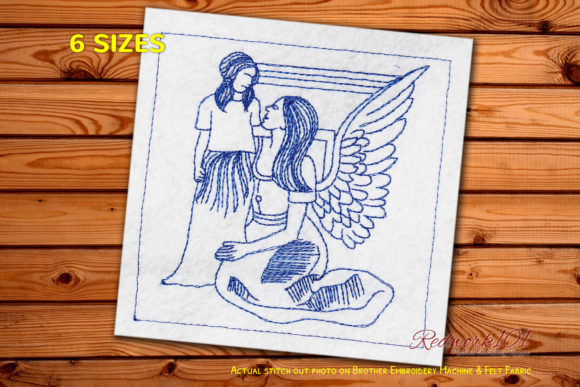 Guardian Angels with Child Redwork: A Seller's Review