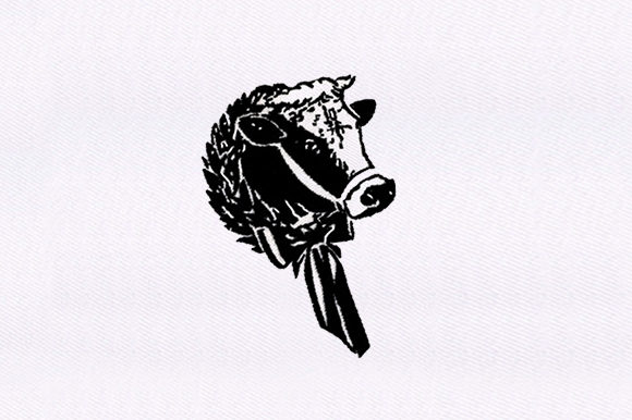 Sporting Cow Embroidery Design for Etsy Products