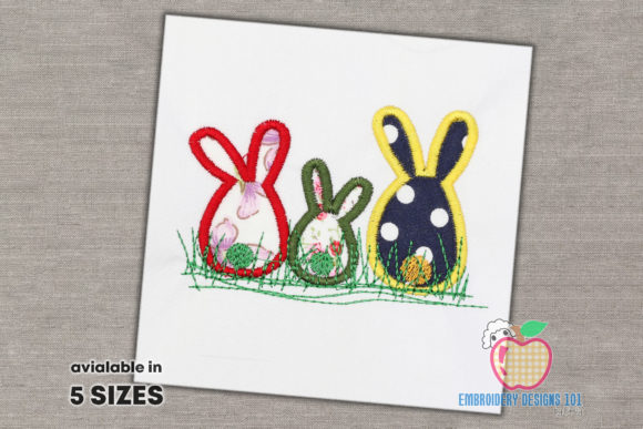 Three Small Easter Bunny Applique: A Craft Fair Review
